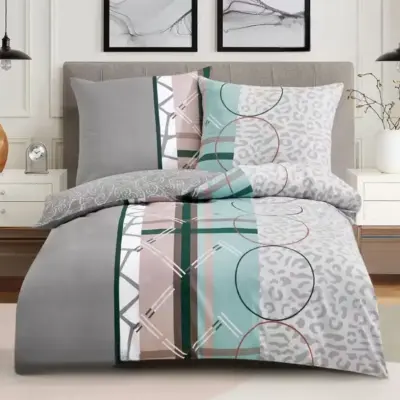 pościel bawełniana rozmiar 160x200 wzór 8043