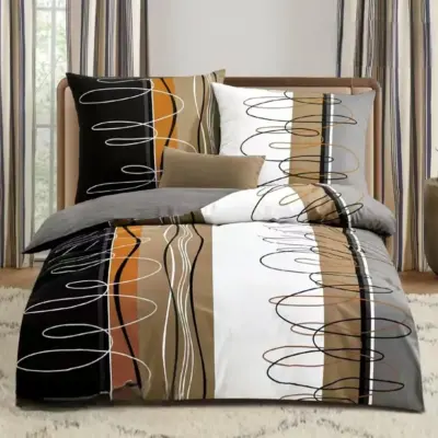 pościel bawełniana rozmiar 160x200 wzór 8045