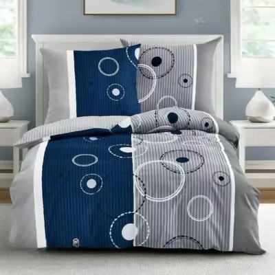 pościel bawełniana rozmiar 160x200 wzór 8047