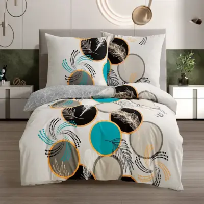 pościel bawełniana rozmiar 140x200 wzór 8055