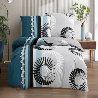 pościel bawełniana rozmiar 160x200 wzór 8060