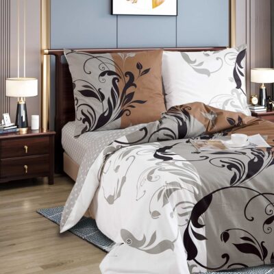 pościel bawełniana rozmiar 160x200 wzór 5007