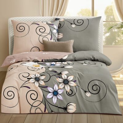 pościel bawełniana rozmiar 160x200 wzór 8025