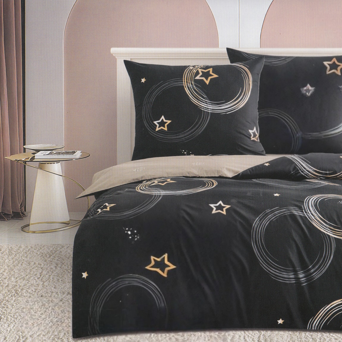 pościel bawełniana rozmiar 160x200 wzór 8068