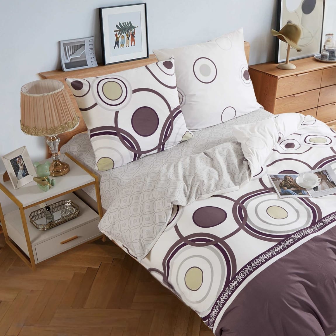 pościel bawełniana rozmiar 200x220 wzór 6255