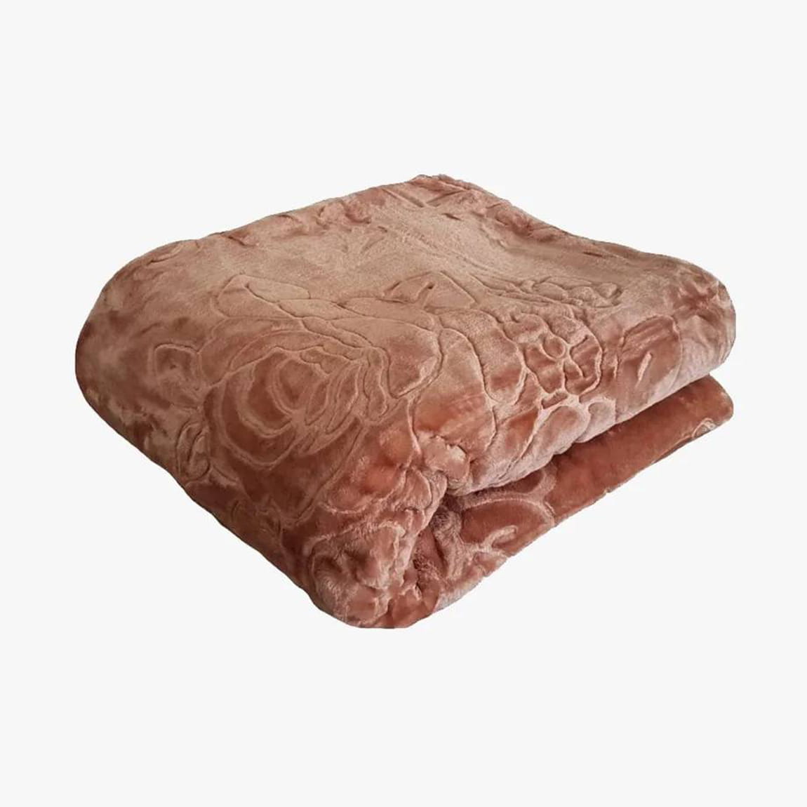 koc z wytłaczanym wzorem tłoczony elway 160x210 beżowy