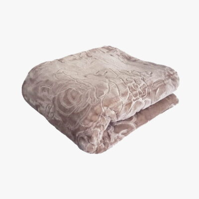 koc z wytłaczanym wzorem tłoczony elway 160x210 cappuccino