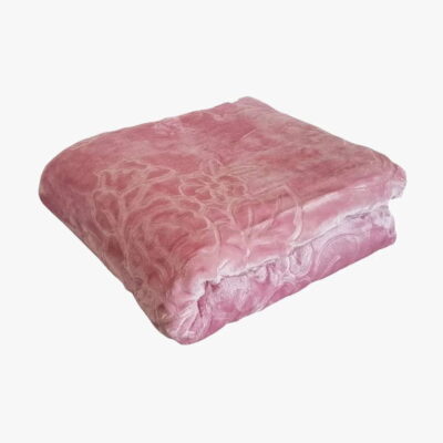 koc z wytłaczanym wzorem tłoczony elway 200x240 jasnoróżowy