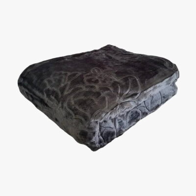 koc z wytłaczanym wzorem tłoczony elway 200x240 szary