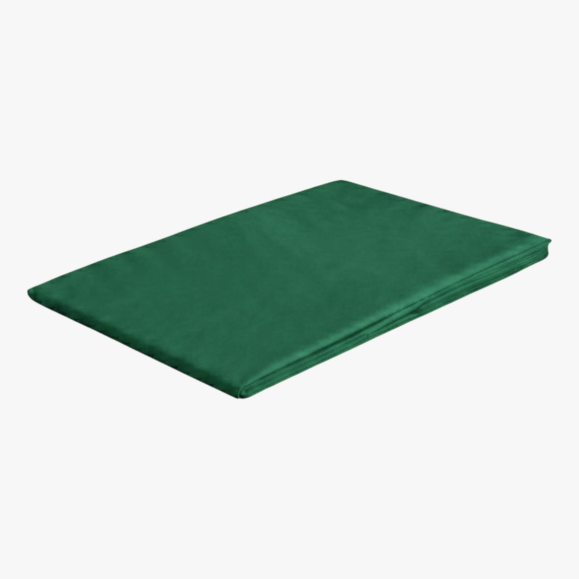 prześcieradło bez gumki bawełna satynowa elway butelkowa zieleń rozmiar 180x220 - dewa
